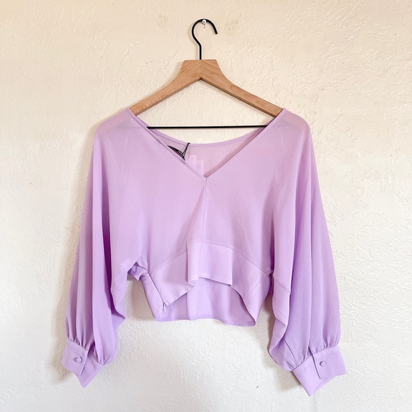 Zara Fitted Waist Top - Picture 3 of 4